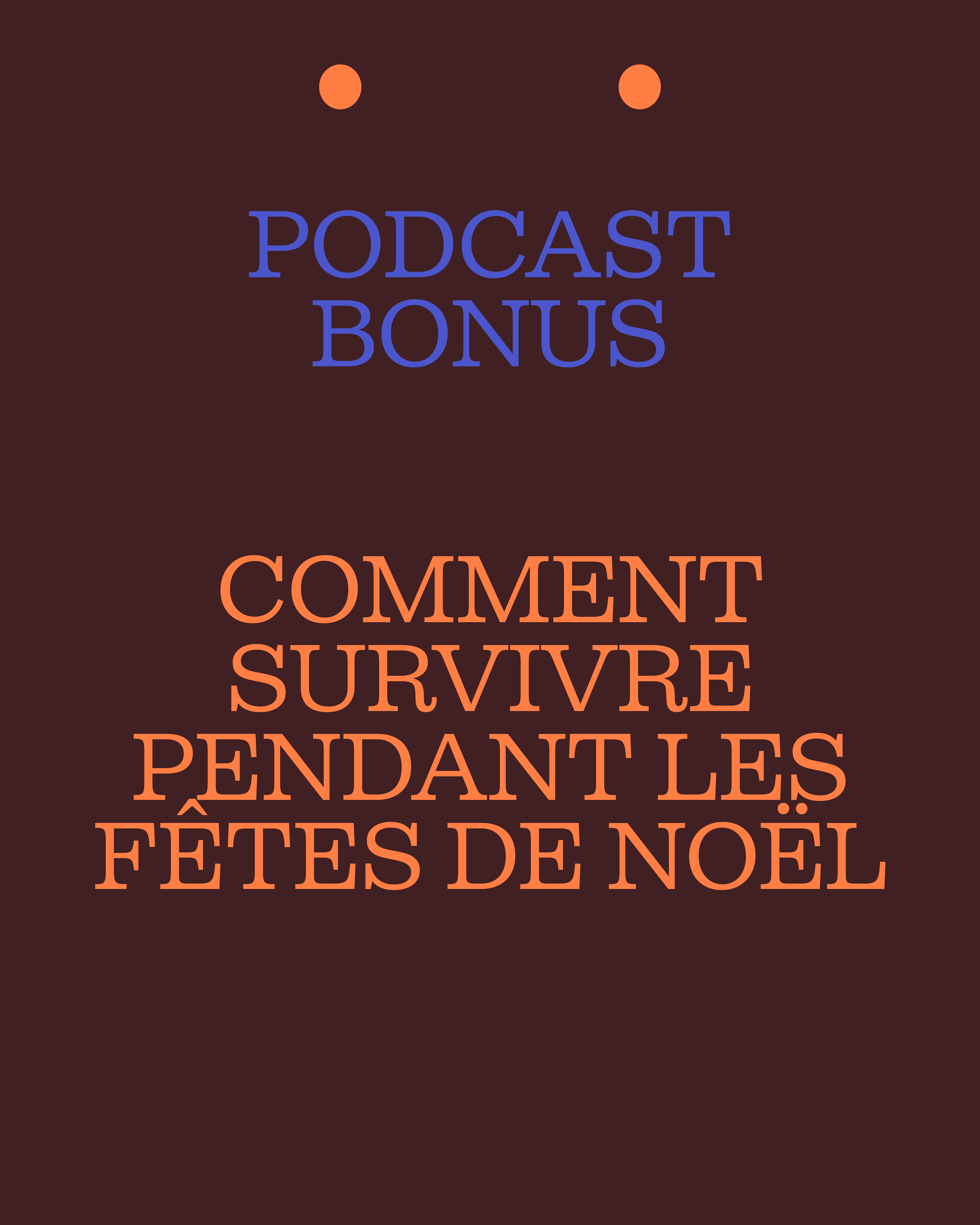COMMENT SURVIVRE PENDANT LES FÊTES DE NOËL